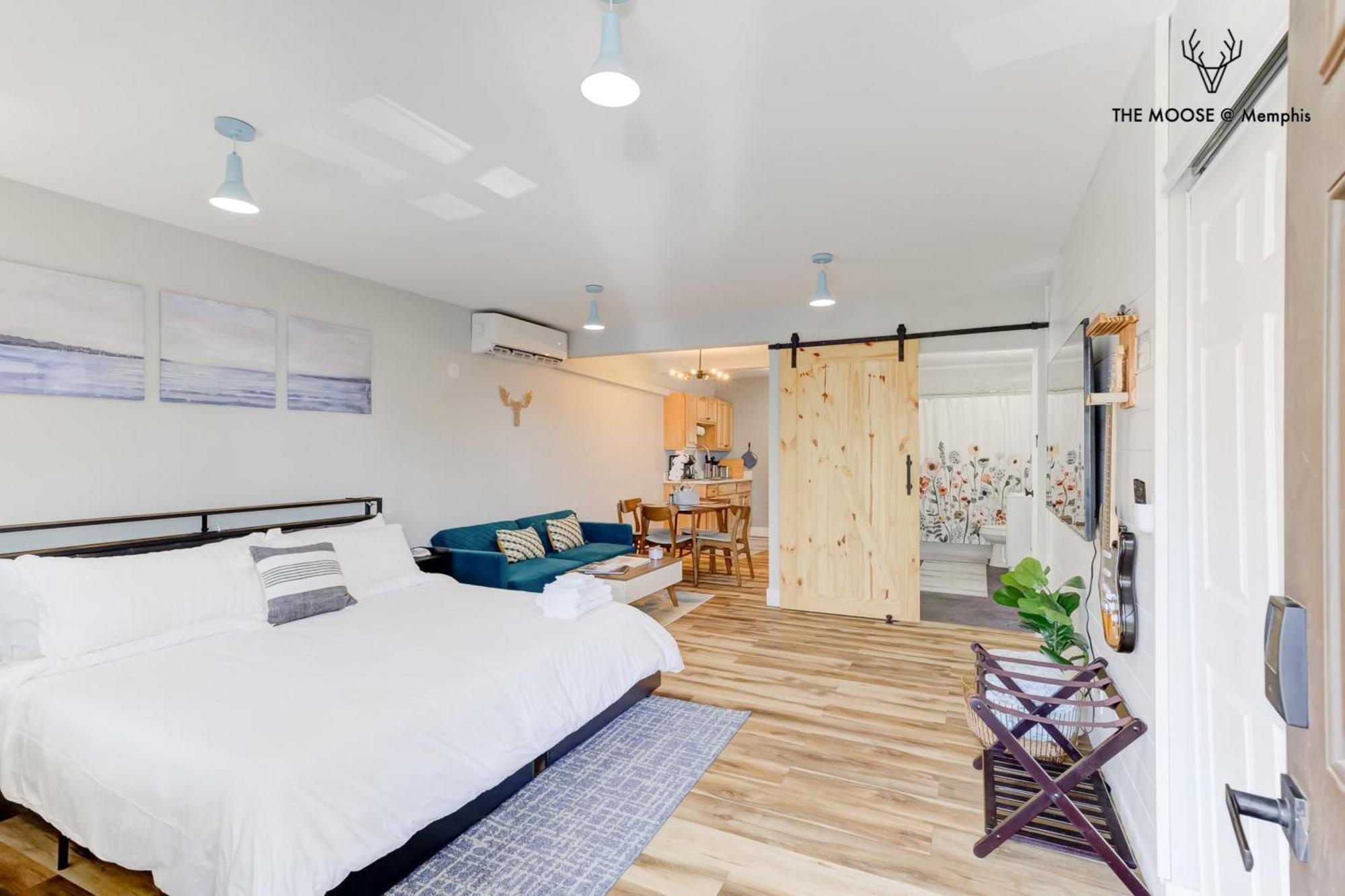 The Moose #11 - Luxe Modern Loft With King Bed, Free Parking & Wi-Fi Daire Memphis Dış mekan fotoğraf