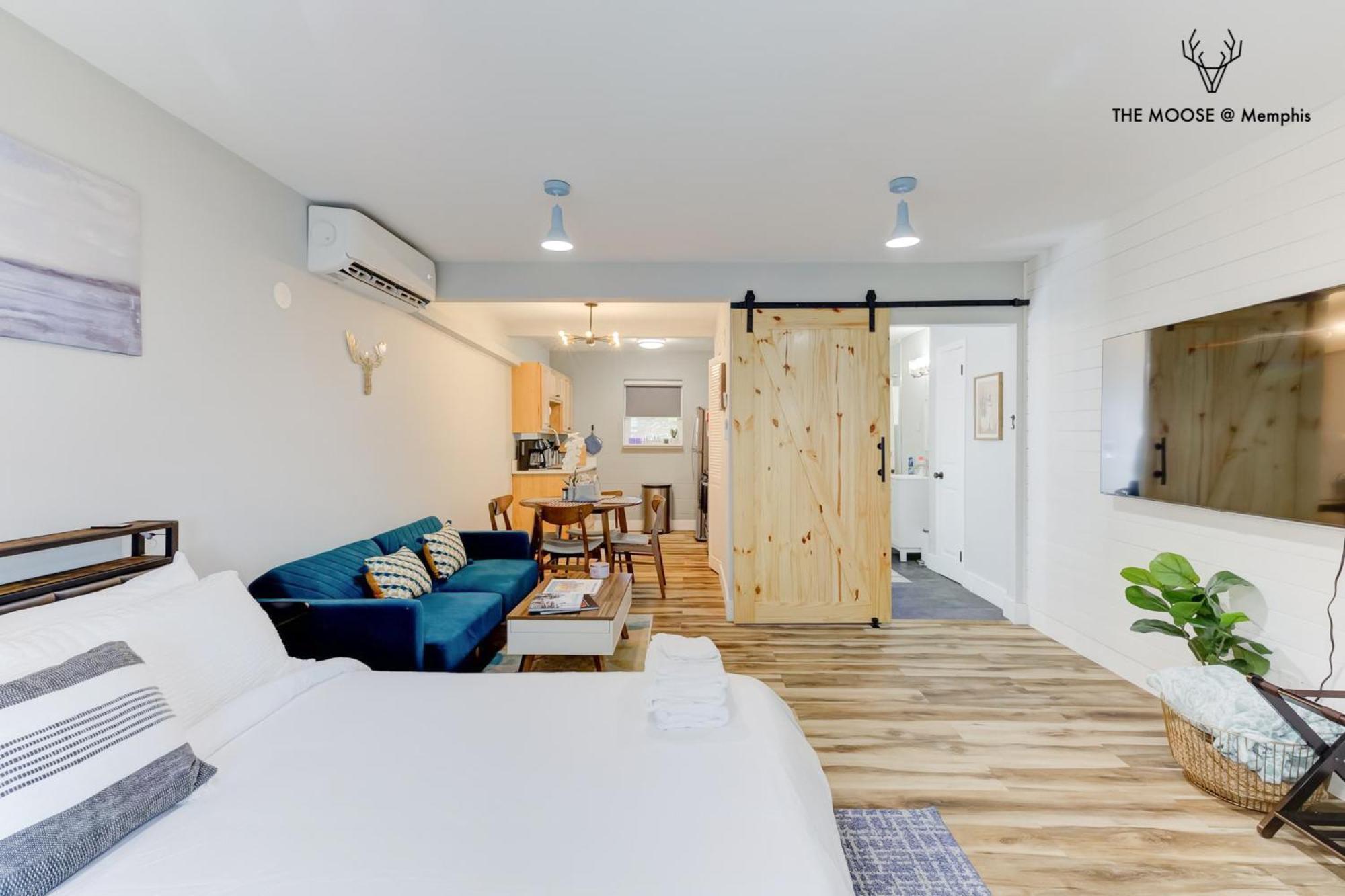 The Moose #11 - Luxe Modern Loft With King Bed, Free Parking & Wi-Fi Daire Memphis Dış mekan fotoğraf
