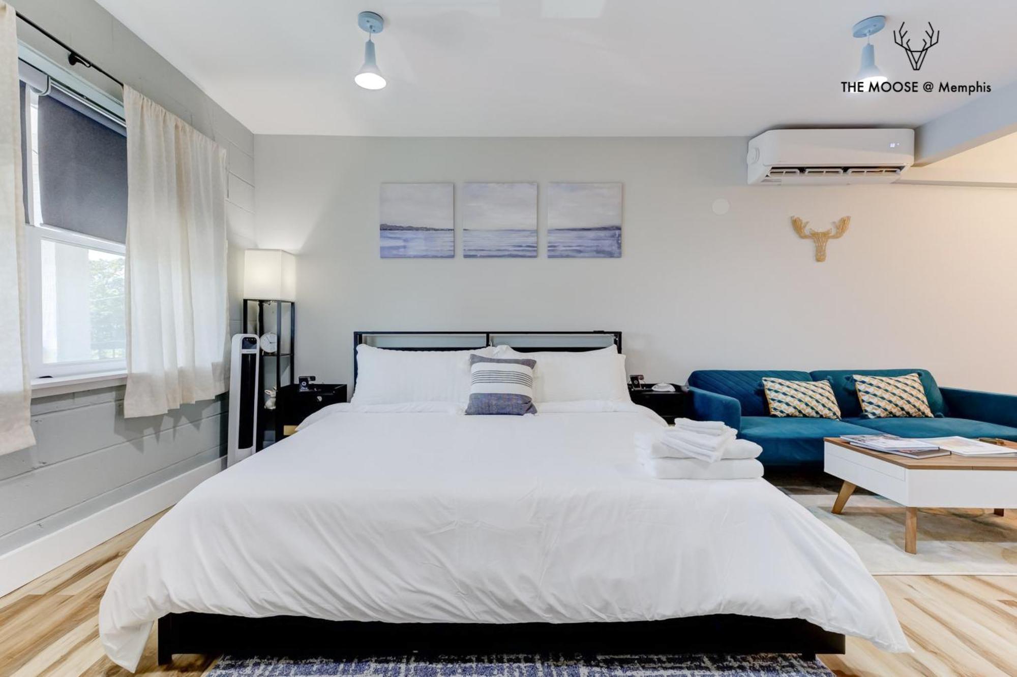 The Moose #11 - Luxe Modern Loft With King Bed, Free Parking & Wi-Fi Daire Memphis Dış mekan fotoğraf